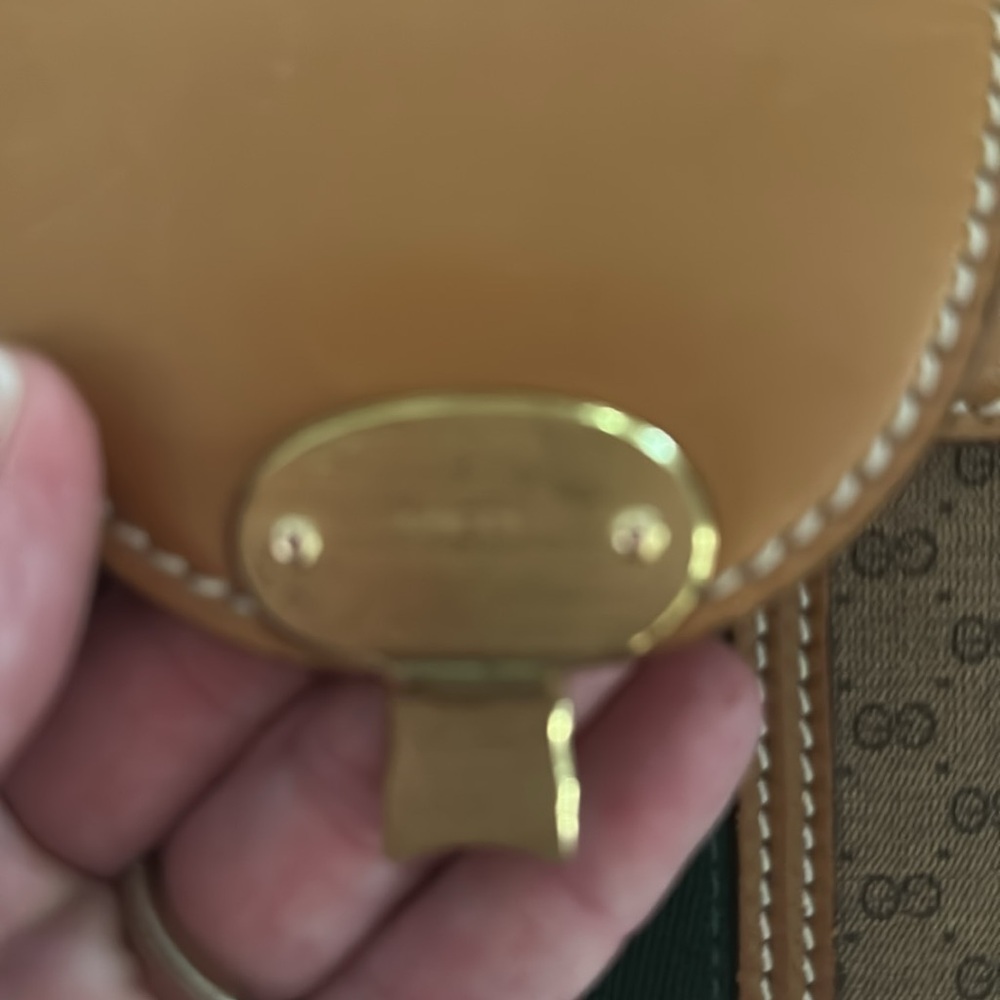 GUCCI micro GG Tan w/ key clean Train case Vanity travel Vintage Authentic - Picture 8 of 11